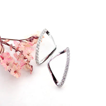 將圖片載入圖庫檢視器 18K白金鑽石耳環
