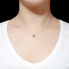 將圖片載入圖庫檢視器 18K白金黃鑽吊墜
